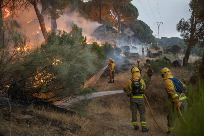 Wildfire In Avila Province As Heatwave Grips Spain