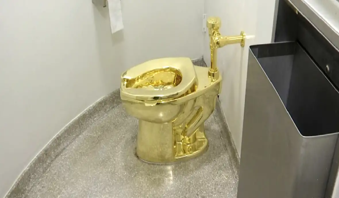 gold to toilet