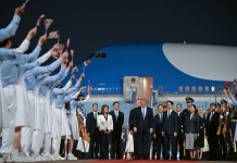 Trump lands in China for Xi summit with Nvidia CEO in tow